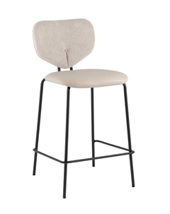 Стул полубарный Masey бежевый с бежевой экокожей Stool group