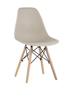 Стул Eames Style DSW бежевый (разборный каркас) Stool group
