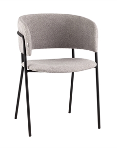 Кресло Нэлли New буклированный велюр серый Stool group