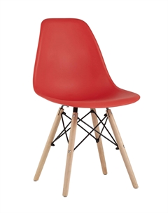 Стул Eames Style DSW красный (разборный каркас) Stool group