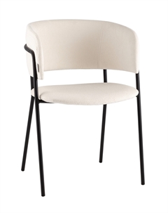 Кресло Нэлли New буклированный велюр белый Stool group