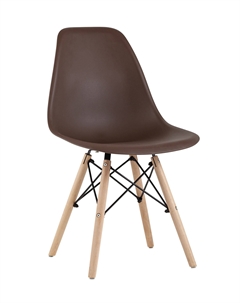 Стул Eames Style DSW коричневый (разборный каркас) Stool group