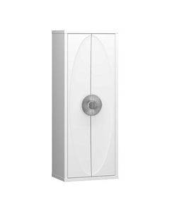 Пенал Ибица, белый/хром, подвесной, вар.2 Opadiris