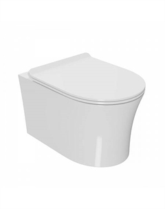 Унитаз подвесной Point Вега безободковый, белый, сиденье дюропласт микролифт быстросъем., PN41711