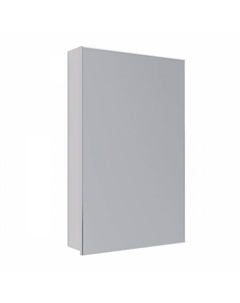 Шкаф зеркальный UNIVERSAL 50х80см 1 дверный, петли слева, цвет корпуса: Белый глянец Lemark
