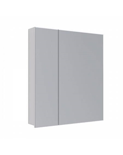 Шкаф зеркальный UNIVERSAL 70х80см 2-х дверный, цвет корпуса: Белый глянец Lemark