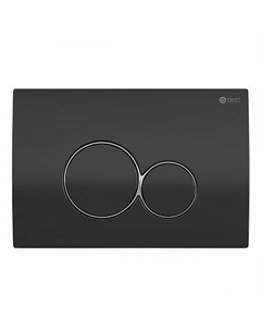 Клавиша смыва для инсталляции Point Виктория, черная/хром, PN44061BC