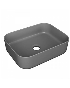 Умывальник накладной, прямоугольный Point Меркурий 50GM, цвет графит PN43832GM