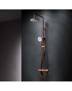 F0785A444 Душевая система с термостатом, розовое золото Am.pm.