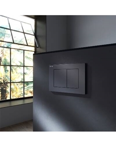 I090238 Клавиша для инсталляции, механическая, пластик, черный матовый Am.pm.