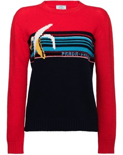 Prada свитер вязки интарсия 40 красный Prada