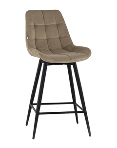 Стул полубарный Флекс с поворотным механизмом велюр капучино Stool group