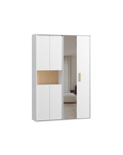 Шкаф-купе Бладвен-140-210 White Plywood Диван.ру