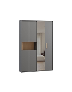 Шкаф-купе Бладвен-140-210 Grey Plywood Диван.ру