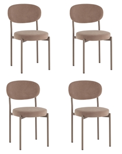 Стул Бриф SN велюр капучино каркас капучино муар, 4шт./уп. Stool group
