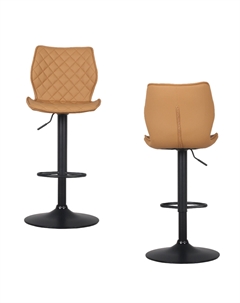 Стул барный Dome экокожа коричневый 2 шт Stool group