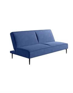 Este диван-кровать трехместный, прямой, без подлокотников, велюр синий Velutto 26 Top concept