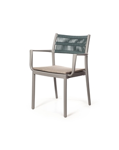 Стул Lars, пластик серый, с подушкой Top concept