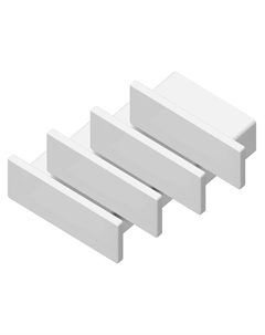 Заглушка для накладного алюминиевого профиля GP1700 комплект 4шт ILLUMINATION Ambrella light