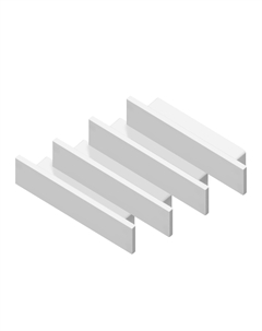 Заглушка для накладного алюминиевого профиля GP1800 комплект 4шт ILLUMINATION Ambrella light