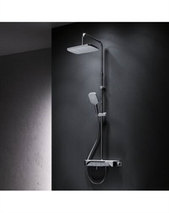 F078F300 Душевая система с ванно-душевым смесителем-полкой и термостатом Am.pm.