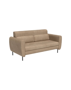 Siena диван-кровать прямой с подлокотниками, бархат бежевый 5 Top concept