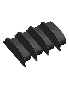 Заглушка для накладного гибкого алюминиевого профиля GP1600 комплект 4шт ILLUMINATION Ambrella light