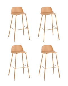 Стул барный Mist желтый 4 шт Stool group