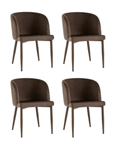 Стул Оскар велюр коричневый 4 шт Stool group