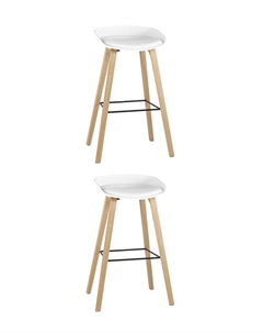 Стул барный LIBRA SOFT БЕЛЫЙ 2 шт Stool group