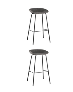 Стул барный Beetle Lite PU серый 2 шт Stool group