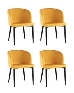 Стул Оскар велюр оранжевый 4 шт Stool group