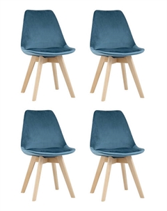 Стул FRANKFURT велюр синий 4 шт. Stool group