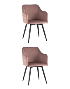 Стул Ника вращающийся велюр пыльно-розовый 2 шт. Stool group
