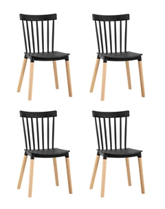 Стул Field пластик черный 4 шт. Stool group