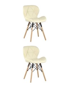 Стул Бон экокожа бежевый 2 шт. Stool group