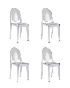 Стул Victoria Ghost NEW прозрачный 4 шт. Stool group