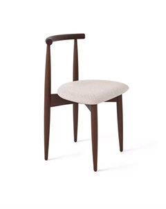 Стул Diana, бук натуральный (тонированный коричневым лаком), бежевый Top concept