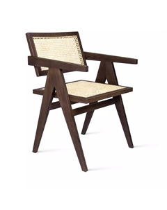 Стул с подлокотниками Franz, бук натуральный, лак темный орех Top concept