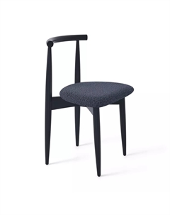 Стул Diana, бук натуральный (эмаль черная), темно-серый Top concept