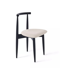 Стул Diana, бук натуральный (эмаль черная), бежевый Top concept
