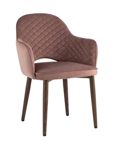 Стул Венера диамант NEW, велюр пыльно-розовый (ножки дерево) NP Stool group