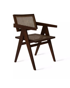 Стул с подлокотниками Franz, бук натуральный, лак коричневый Top concept