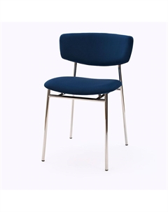 Стул Deimos, микровелюр синий, опоры хром Top concept