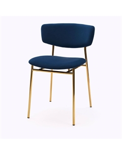 Стул Deimos, микровелюр синий, опоры золото Top concept