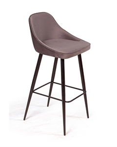 Стул барный Neo, бархат коричневый 12 Top concept