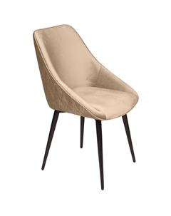 Стул Neo ромб, поворотный на 360 градусов, бархат бежевый 5 /опора конус Top concept