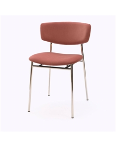 Стул Deimos, микровелюр розовый, опоры хром Top concept