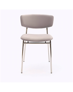 Стул Deimos, микровелюр серый, опоры хром Top concept