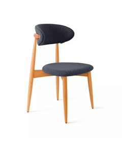 Стул Paolo, бук натуральный, ткань, темно-серый Top concept